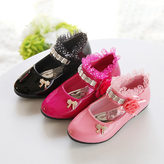 Pure Color Sweet Princess Leather Shoes
