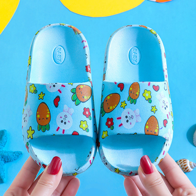 Children'S Slippers Summer New Boy Cartoon Car Baby Sandals Kids Indoor Non-Slip Girls Hole Shoes