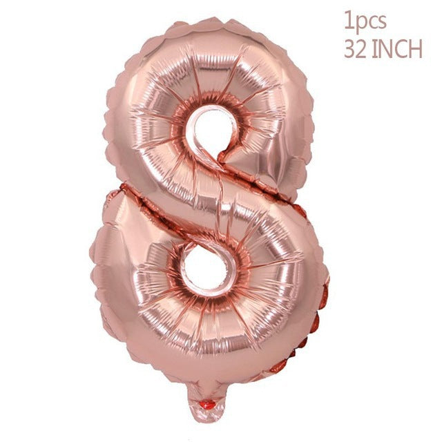 Rose Old Weddin Birthday Party Balloons Happy Birthday