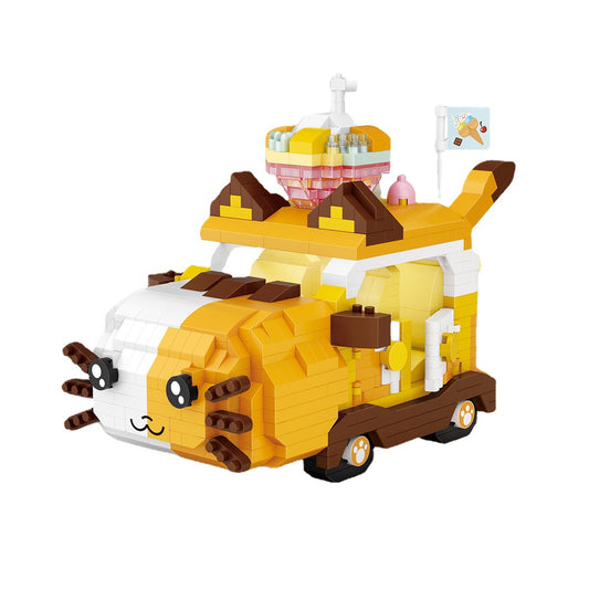 Animal Trolley Micro-Particle Particles Building Blocks Children's