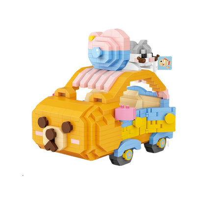 Animal Trolley Micro-Particle Particles Building Blocks Children's