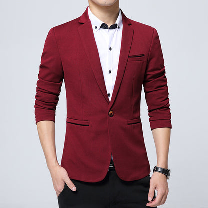 Korean Style Small Suit Jacket Men's