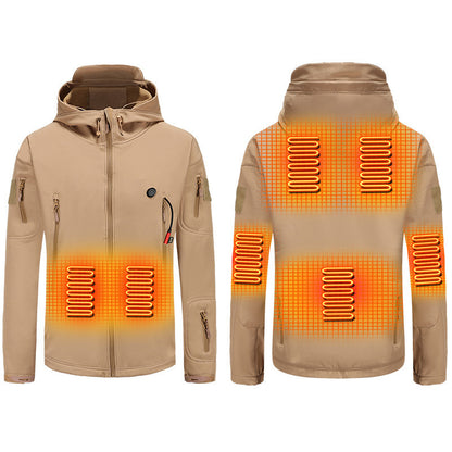 Smart Usb Charging Self-Heating Windproof Jacket