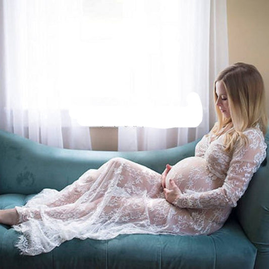 Maternity Photography Props Maxi Dress Plus Size Pregnancy