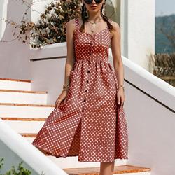 European And American Seaside Vacation Casual Dress