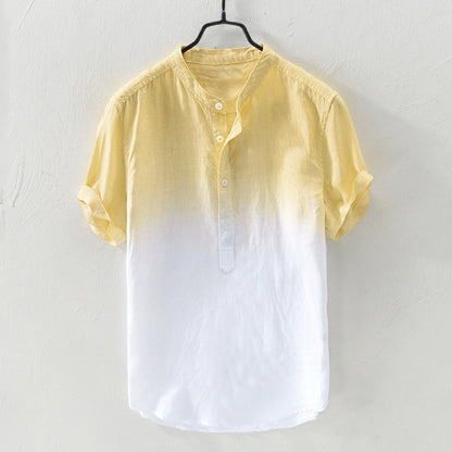 Gradient Cotton Linen Shirt