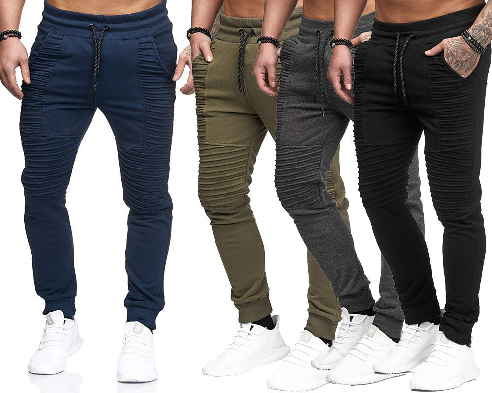 Casual Sports Pants Men's Pants Hip Hop Striped Fitness Pants