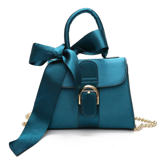 Female bag ladies shoulder bag fashion bow velvet handbag