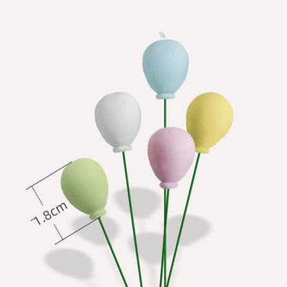 Soft clay colored balloon series plug-in