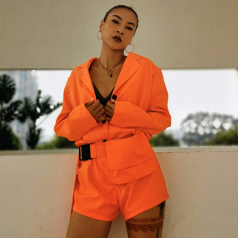 Orange suit jumpsuit