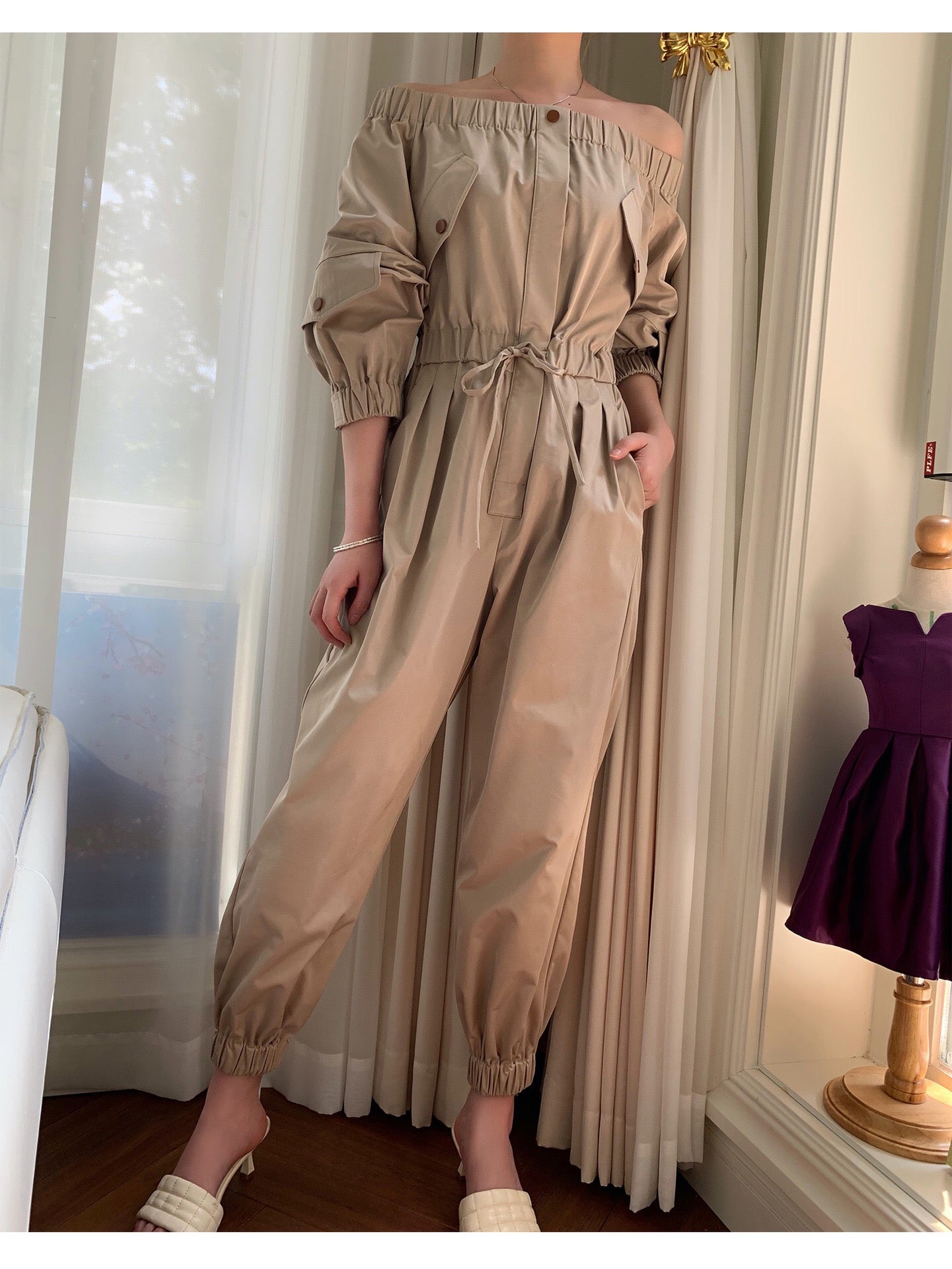 High Waist Slimming Casual Temperament Jumpsuit