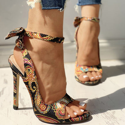 National printed women's shoes