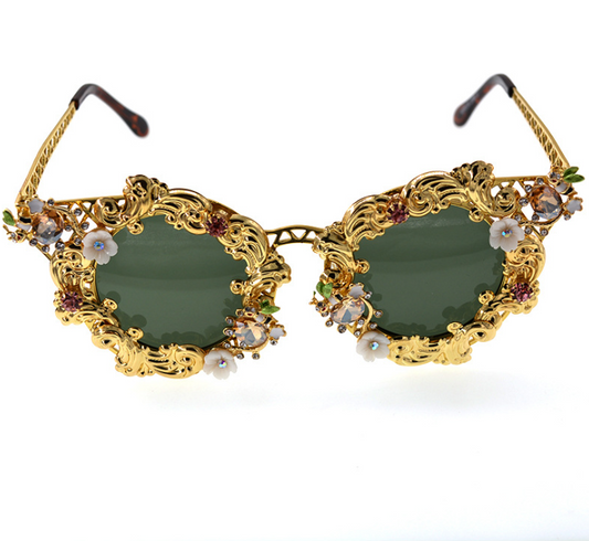 Baroque cat eye sunglasses