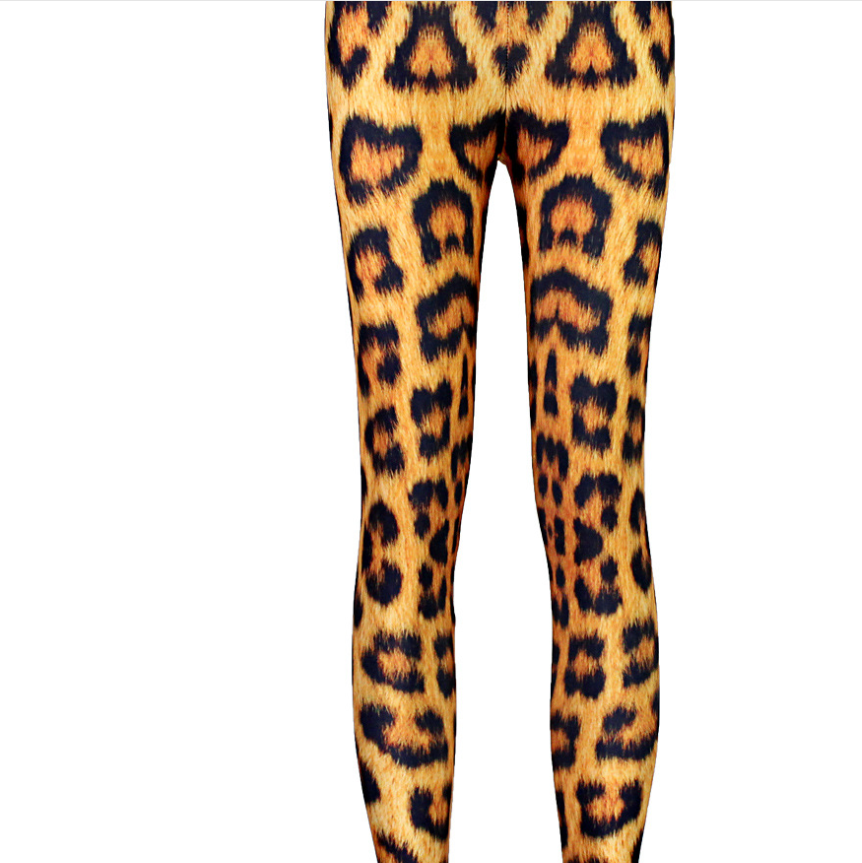 Digital Print Sexy Leopard Skinny Leggings