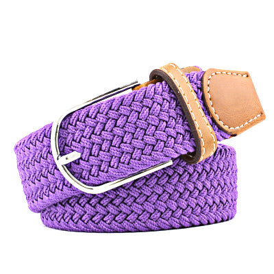 Canvas stretch woven belt