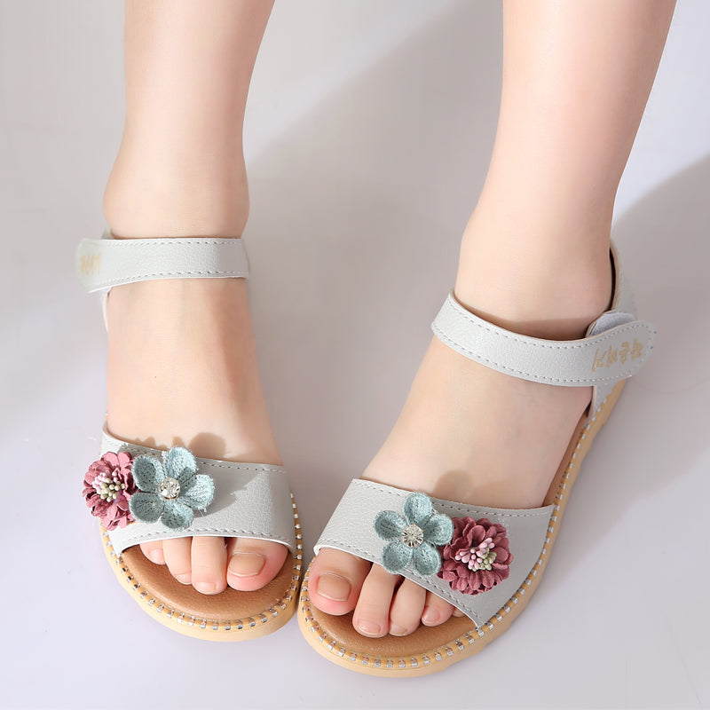 Children's Flat Sandals Buckle Princess Shoes