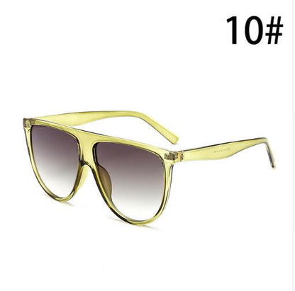 Thin Flat Top Sunglasses Women Luxury Brand Designer Retro Vintage Sunglasses Women Gold Kardashian Clear Glass Sunglasses