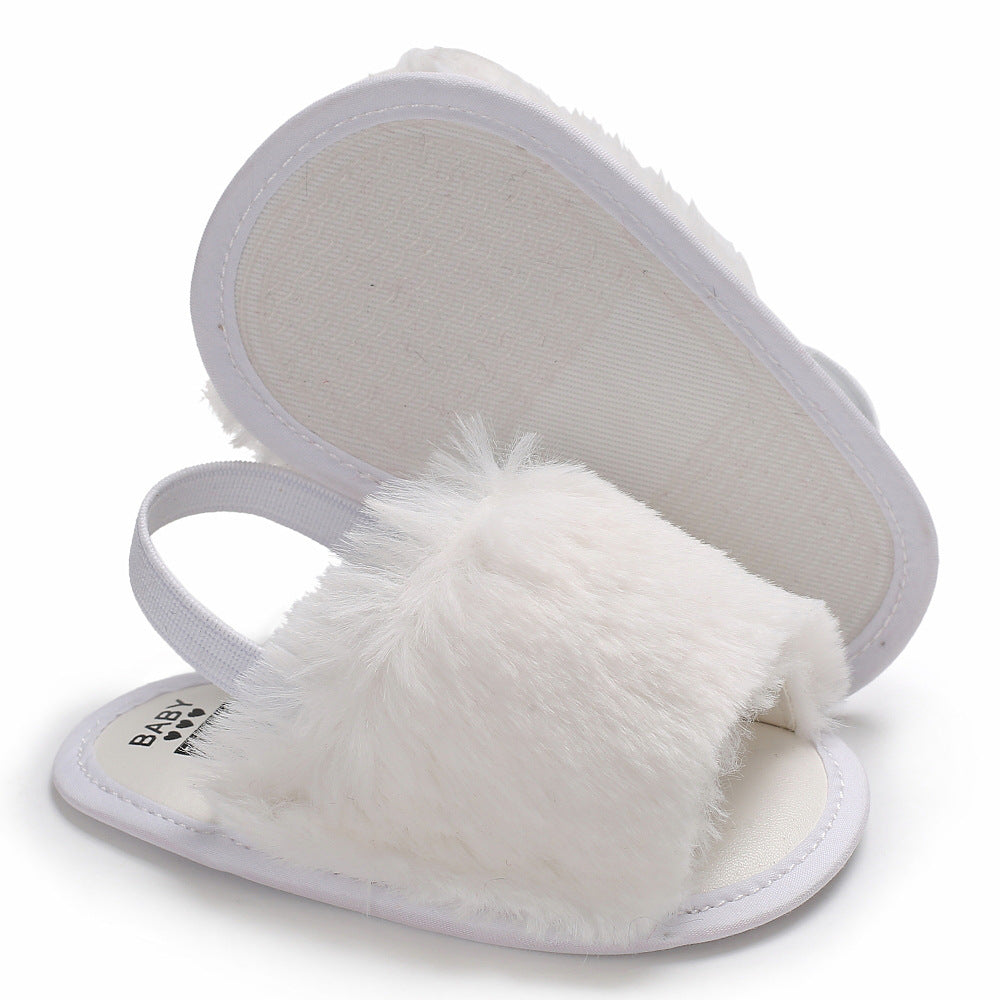 Children's Fur Toddler Flat-heel Slippers