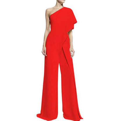 One-shoulder jumpsuit