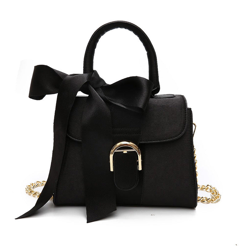 Female bag ladies shoulder bag fashion bow velvet handbag