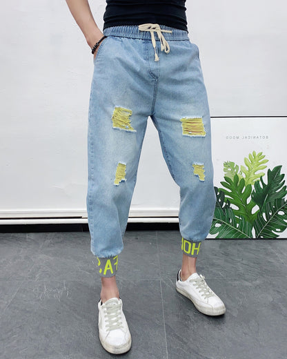 Men's Fashion Hole-piercing Jeans