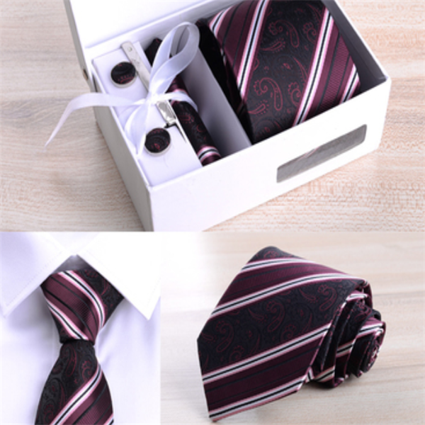 8cm Striped Tie Gift Box