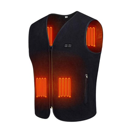 Intelligent Dual-control Self-heating V-neck Vest Jacket