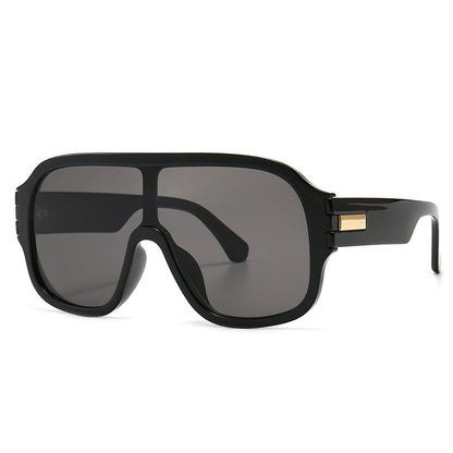 Men'S Oversized Frame Sunglasses And Women'S One-Piece Sunglasses