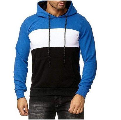 Colorblock Sweatshirt Hooded Casual Jacket