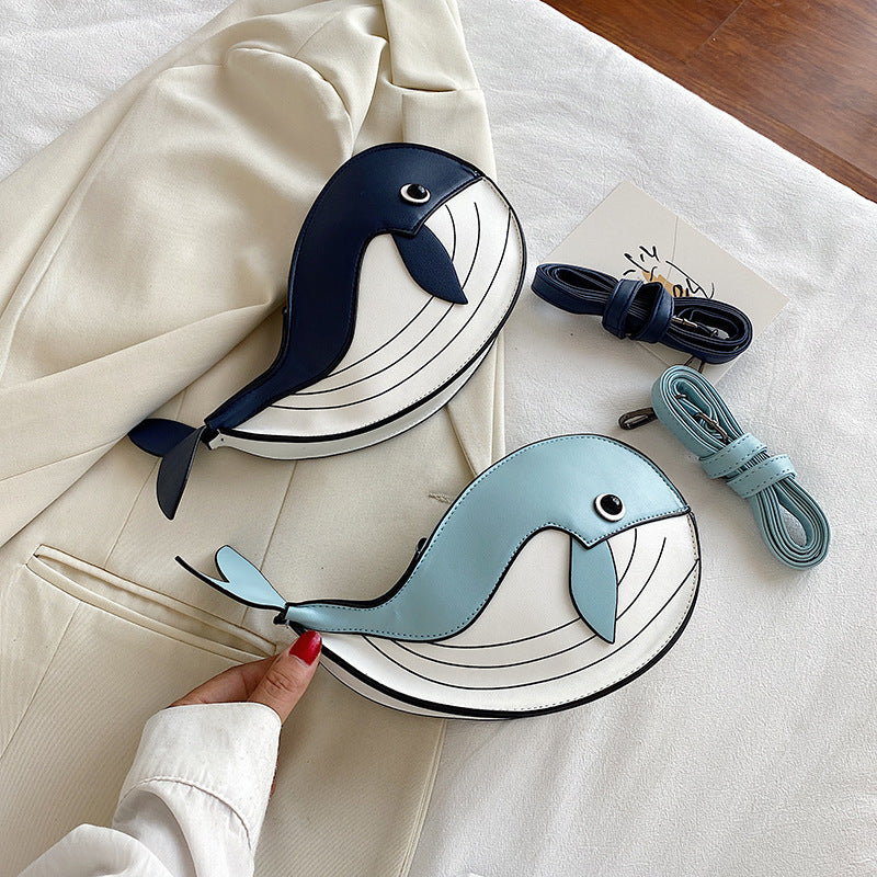 Whale soft side crossbody bag