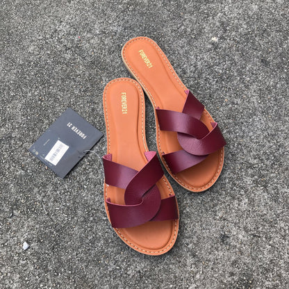 Summer ladies flat slippers