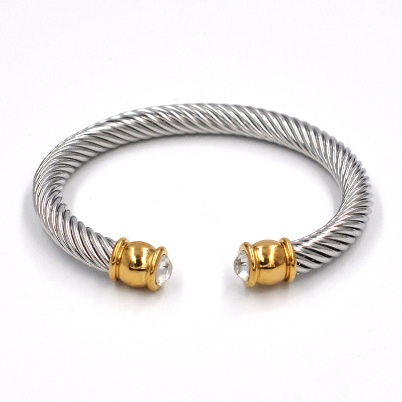 Stainless steel wire rope bracelet cable wire bracelet