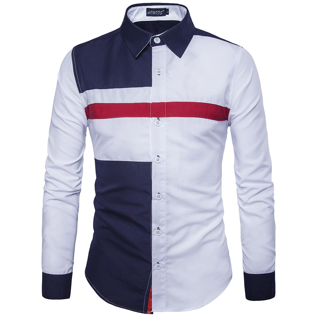 British fashion contrast color shirt trend menswear