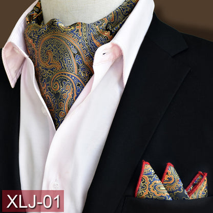 Men's scarf  English suit shirt collar scarf