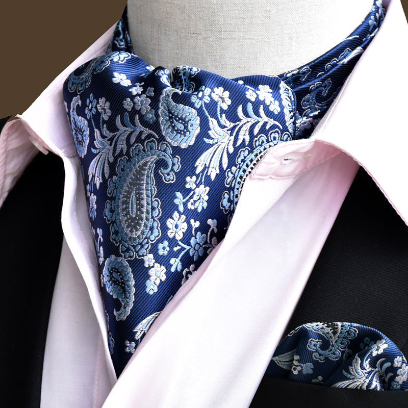 Men's scarf  English suit shirt collar scarf