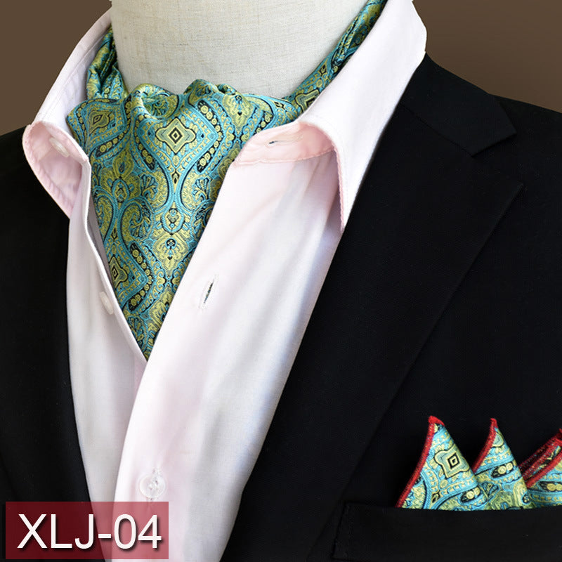 Men's scarf  English suit shirt collar scarf