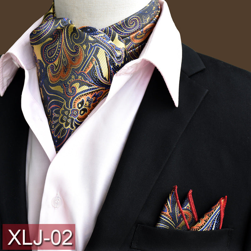 Men's scarf  English suit shirt collar scarf