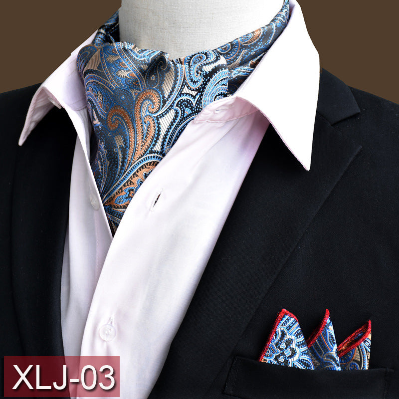 Men's scarf  English suit shirt collar scarf