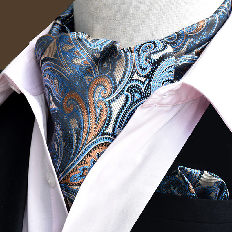 Men's scarf  English suit shirt collar scarf