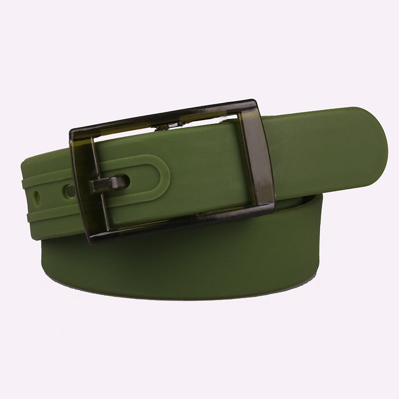 Unisex belt plastic buckle belt