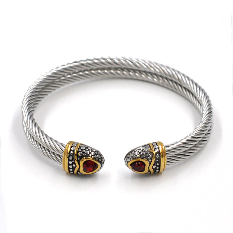 Stainless steel wire rope bracelet cable wire bracelet