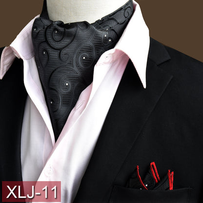 Men's scarf  English suit shirt collar scarf