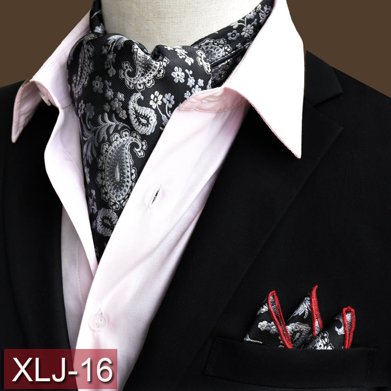 Men's scarf  English suit shirt collar scarf