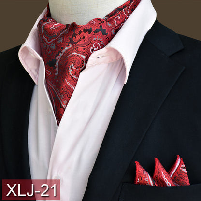 Men's scarf  English suit shirt collar scarf