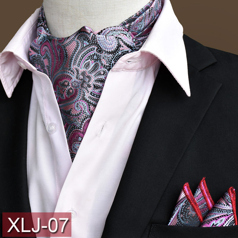 Men's scarf  English suit shirt collar scarf