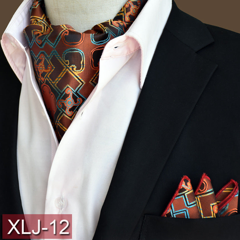 Men's scarf  English suit shirt collar scarf