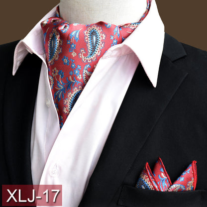 Men's scarf  English suit shirt collar scarf