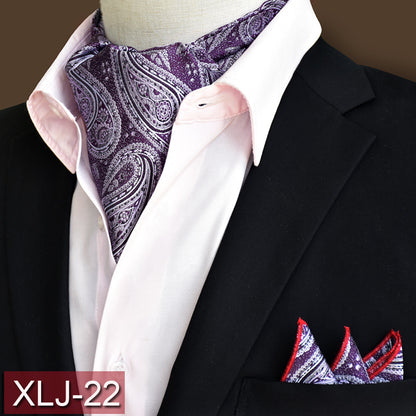 Men's scarf  English suit shirt collar scarf