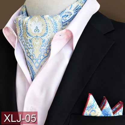 Men's scarf  English suit shirt collar scarf