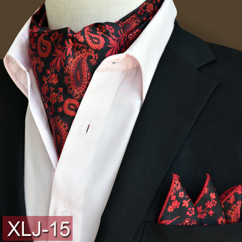 Men's scarf  English suit shirt collar scarf